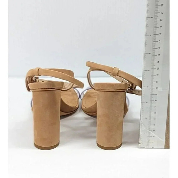 Schutz Women's Geisy Suede Illusion Ankle Strap Heel Sandals Size 6.5 MSRP $180 - Picture 9 of 12